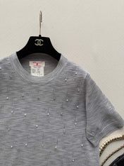CHANEL 26S SHORT-SLEEVE KNIT TOP STYLE 1155