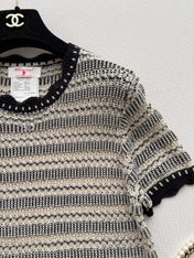 CHANEL 26S SHORT-SLEEVE KNIT TOP STYLE 1154