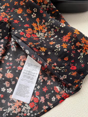 GUCCI 26S LONG-SLEEVE FLORAL BOW-TIE BLOUSE 485