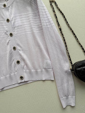 CHANEL 26S MINT KNIT CARDIGAN 1328