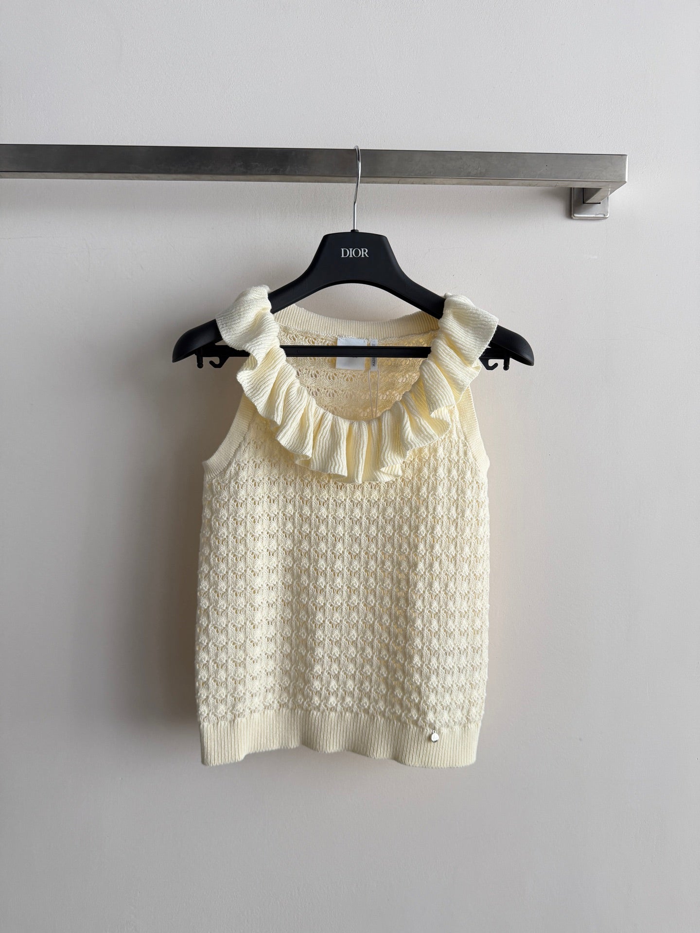 DIOR 26S PLEATED KNITTED VEST 1309