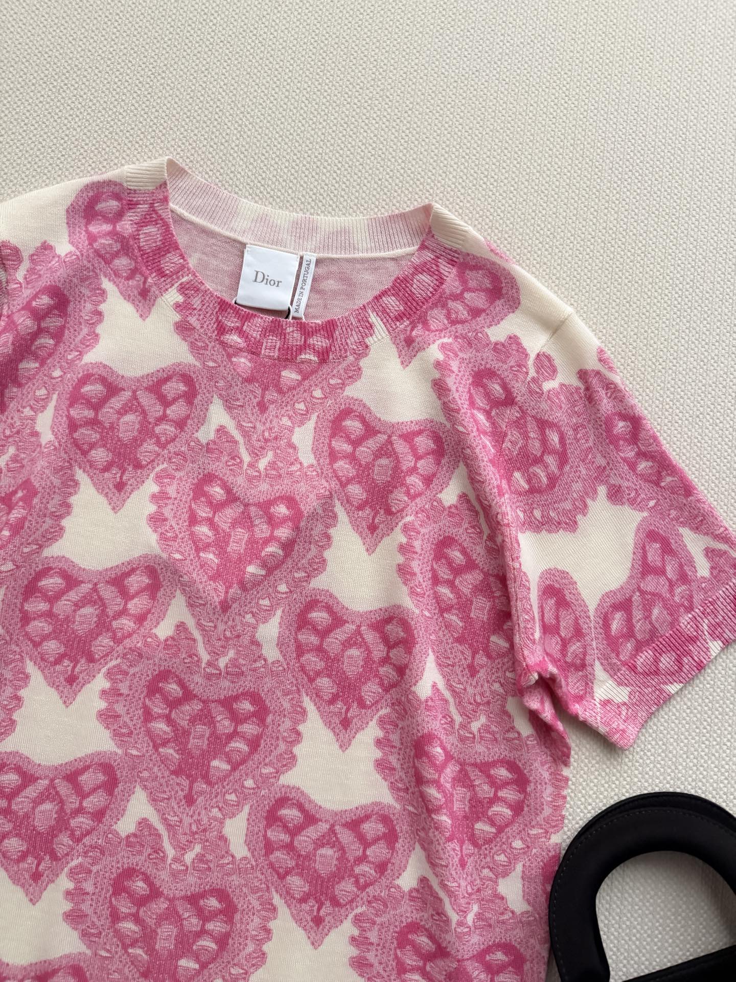 DIOR 26S SHORT SLEEVE KNIT TOP 1327