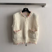 CHANEL 26S KNIT ZIP-UP VEST 1685
