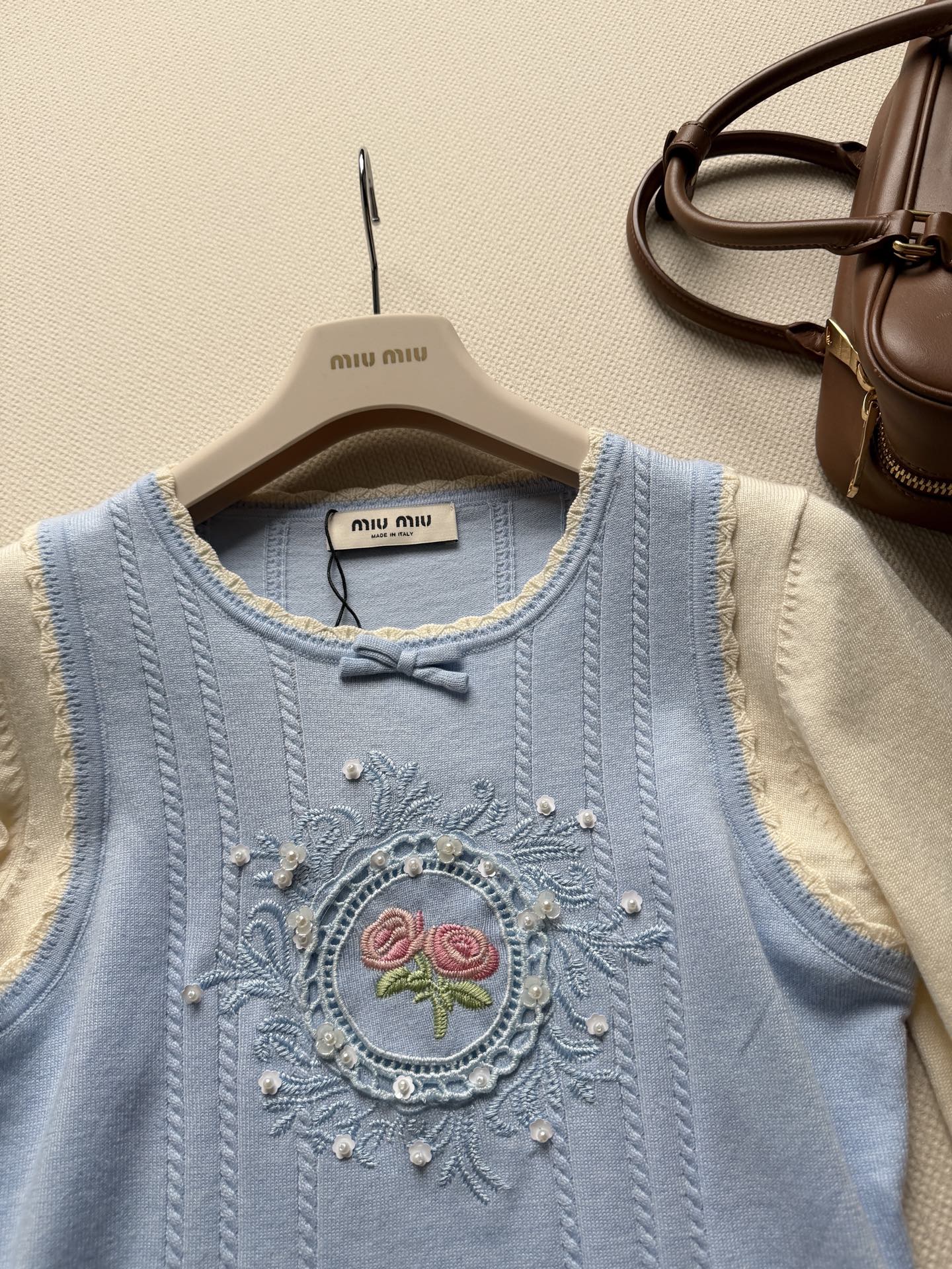 MIUMIU 26S TWO-PIECE SWEATER 1579