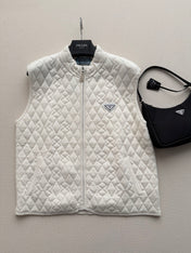 PRADA 26S QUILTED ZIP-UP VEST 1203