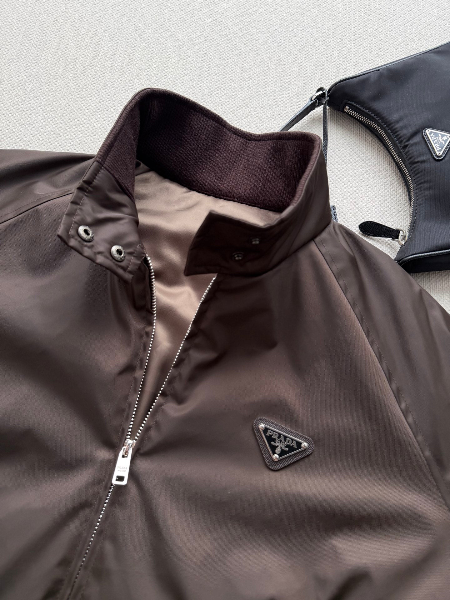 PRADA 26S ZIP-UP BOMBER JACKET 1281