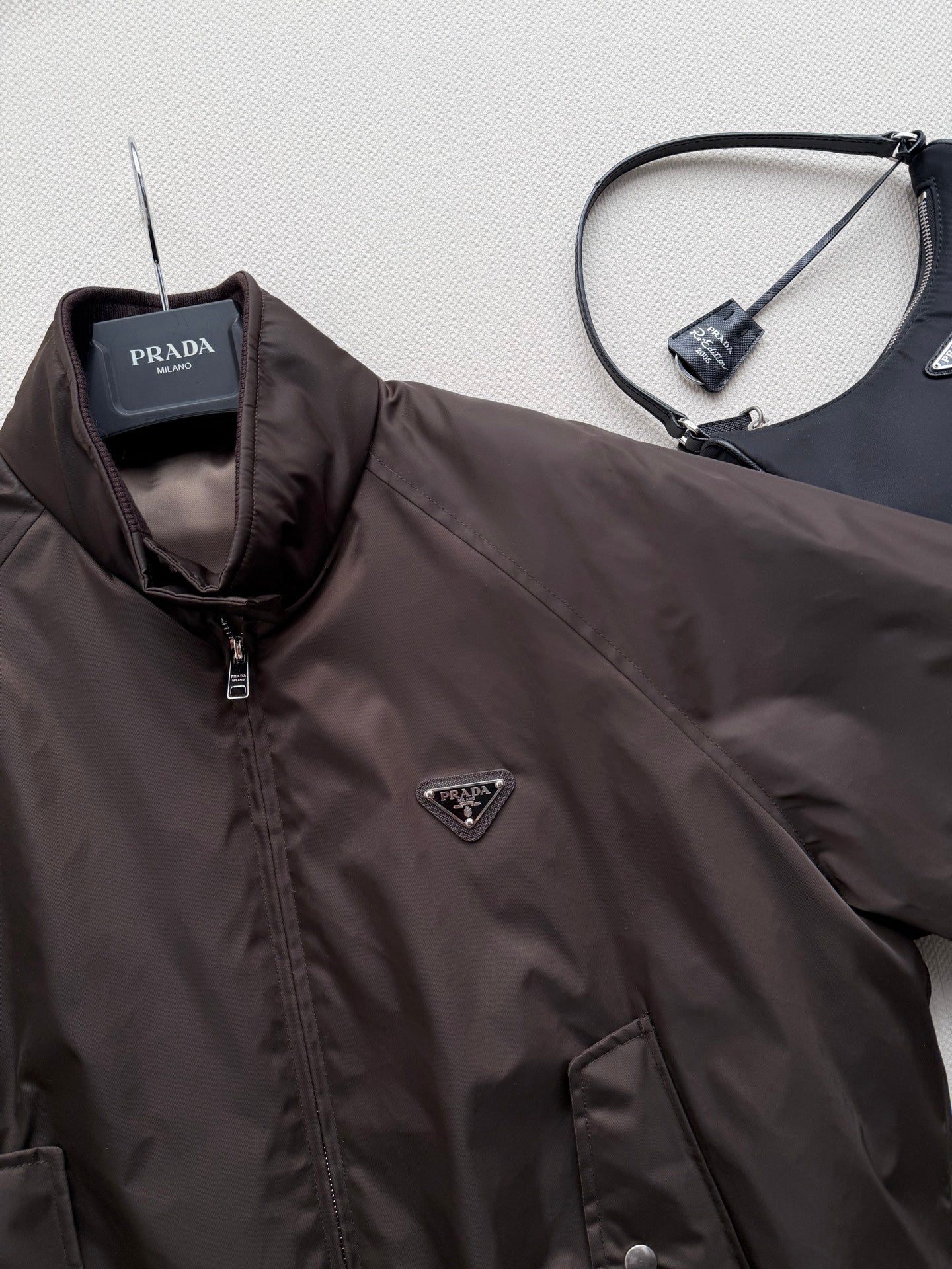 PRADA 26S ZIP-UP BOMBER JACKET 1281