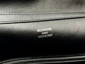RODEO MEDIUM BAG 35 IN BLACK SMOOTH CALFSKIN SILVER HARDWARE