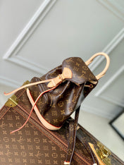 MONTSOURIS MINI BACKPACK 25 IN BROWN MONOGRAM CANVAS