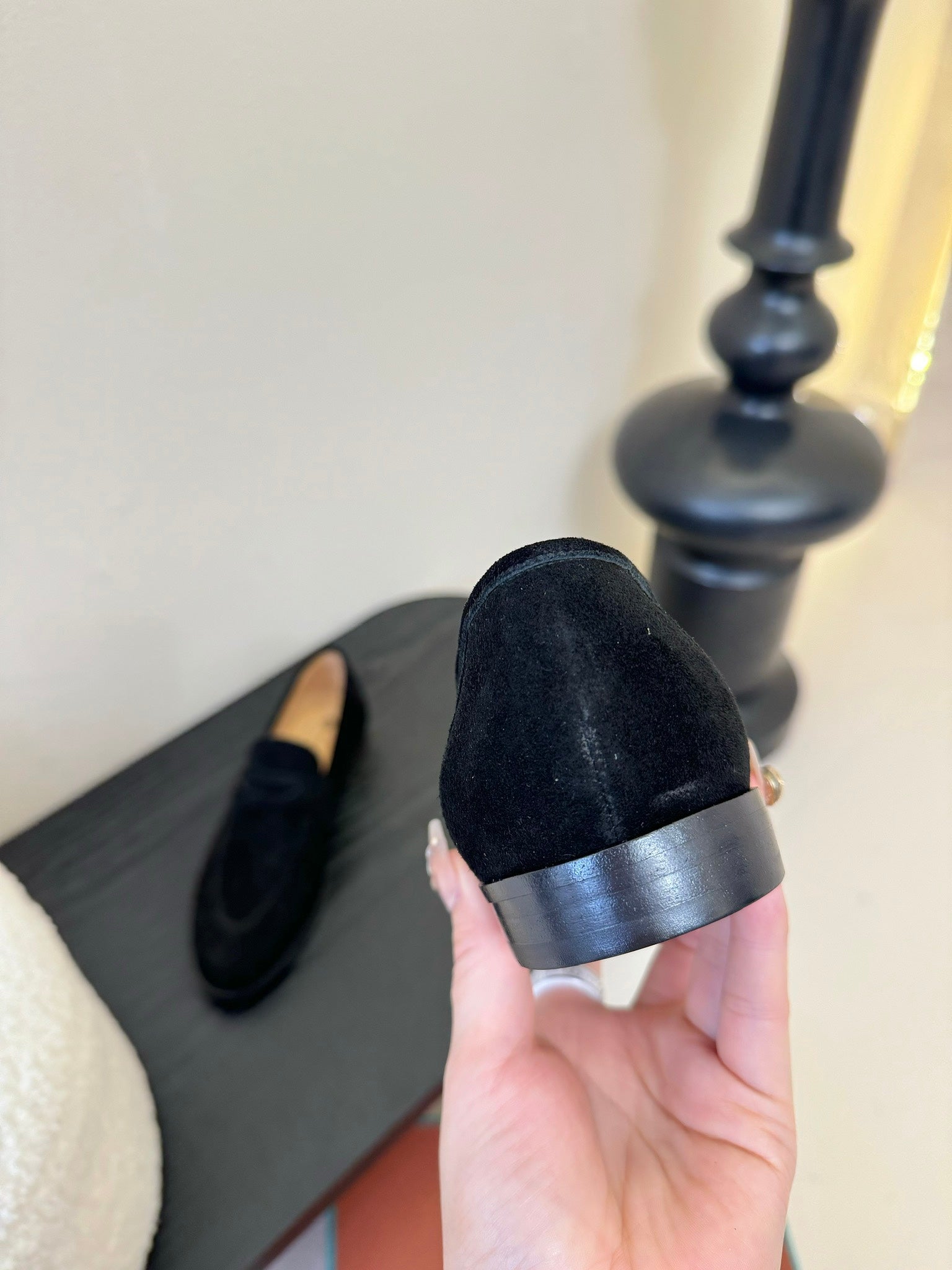 CLASSIC LOAFERS IN BLACK SUEDE