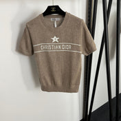 DIOR 26S SHORT-SLEEVE WOOL-BLEND SWEATER 1082