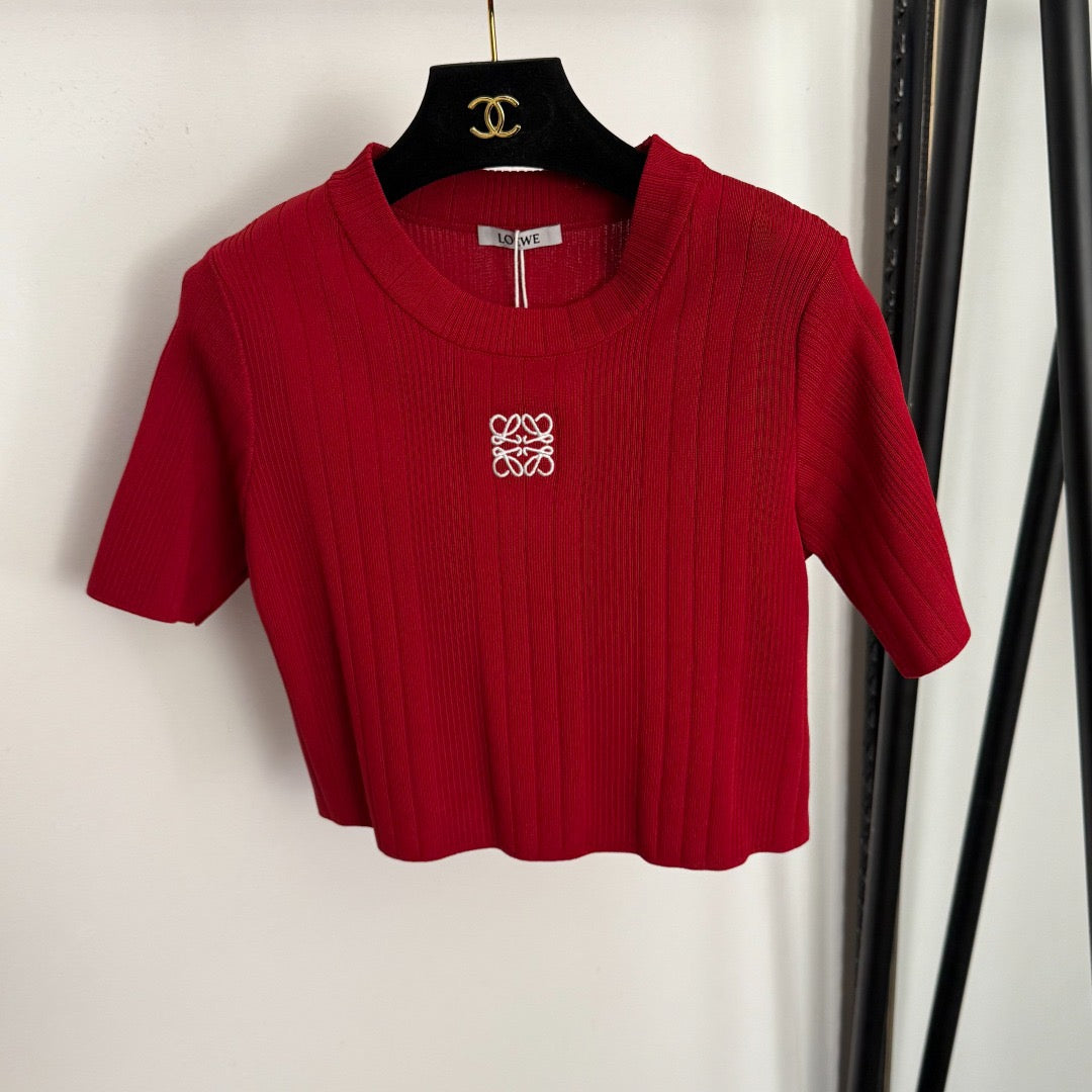 LOEWE 26S SHORT SLEEVE KNIT T-SHIRT 365