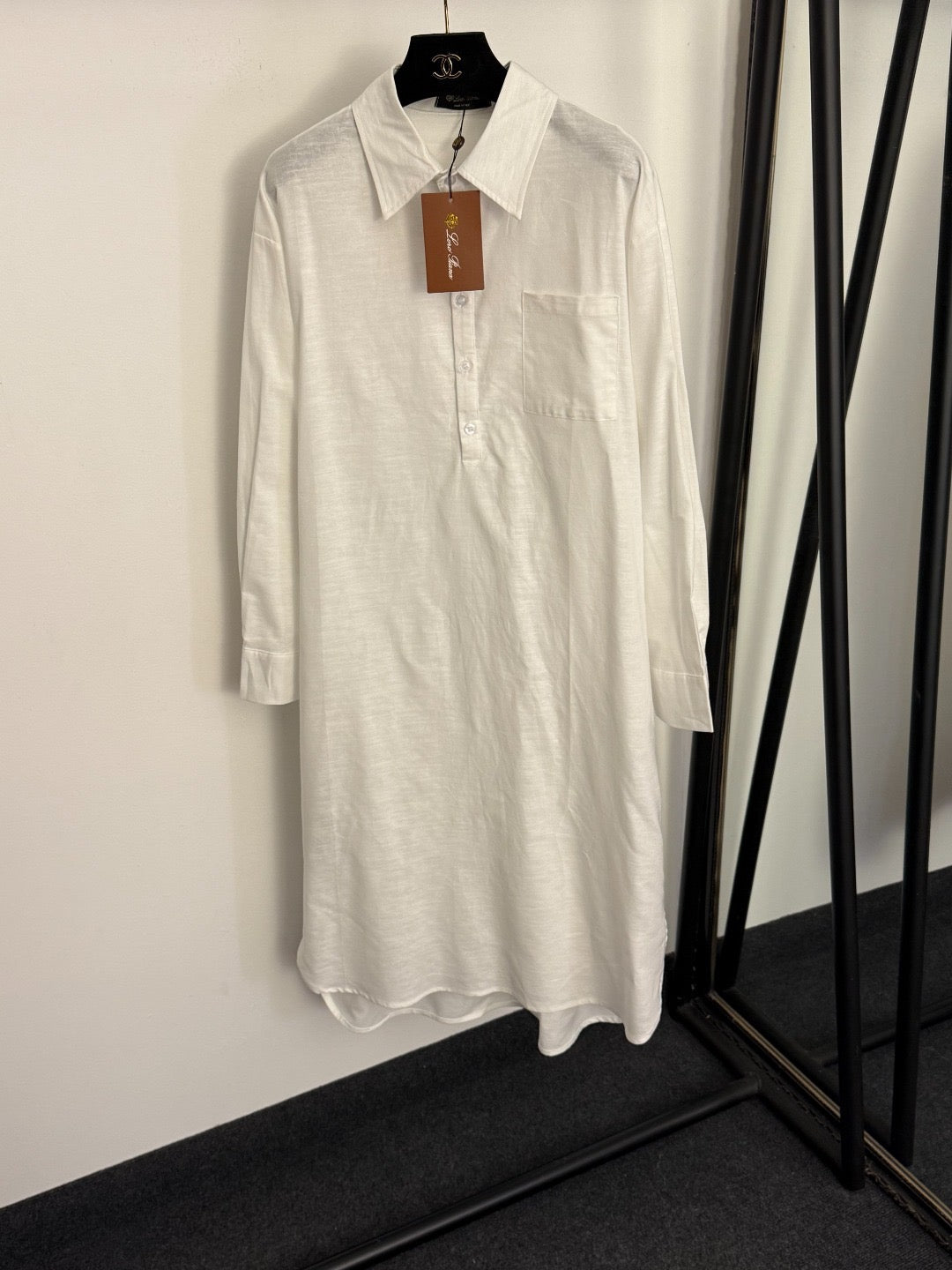 LORO PIANA 26S LONG SLEEVE SHIRT DRESS 812