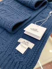 FAUBOURG MUFFLER 170 CM IN COBALT BLUE CASHMERE