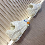 LV 26S LOW TOP SNEAKERS IN WHITE MONOGRAM DENIM