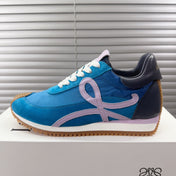 BALLET RUNNER 2.0 IN COBALT BLUE SUEDE AND LYCRA FABRIC