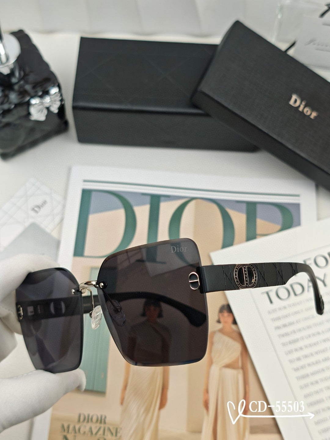 DIOR 26S ROUNDED SQUARE FRAME IN ACETATE 417220