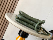 LOEWE 25S PUFFER GOYA BAG 20 IN DARK OLIVE GREEN NAPPA LAMBSKIN