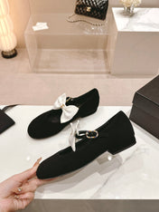 MARY JANE SHOES BLACK CALFSKIN