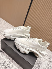 BALMAIN 26S SNEAKERS 60 MM IN WHITE CALFSKIN