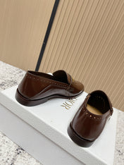 DIOR 25S BOY LOAFERS IN BROWN CALFSKIN