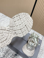 BALENCIAGA 25S 3XL SNEAKERS IN TAUPE GRAY PU LEATHER