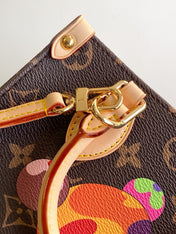 PANDA ONTHEGO BAG 18 IN BROWN MONOGRAM COATED CANVAS
