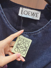LOEWE SLEEVELESS TOP & STRAIGHT-LEG DENIM PANTS SET STYLE 73