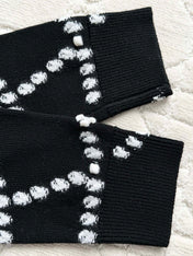 Chanel 25P Cardigan Black Mix White Cashmere 237301