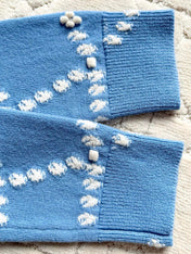 Chanel 25P Cardigan Light Blue Mix White Cashmere 237300