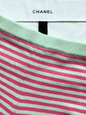 Chanel 25P Shorts Pink Mix Green Cashmere 237317