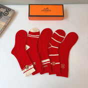 HERMES 26S CREW SOCKS 157934 (1 BOX)