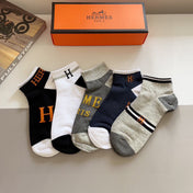 HERMES 26S ANKLE SOCKS 379110 (1 BOX)