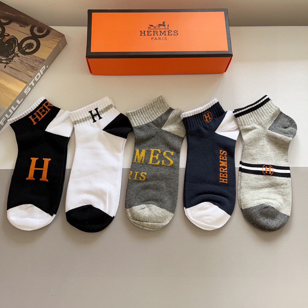 HERMES 26S ANKLE SOCKS 398696 (1 BOX)