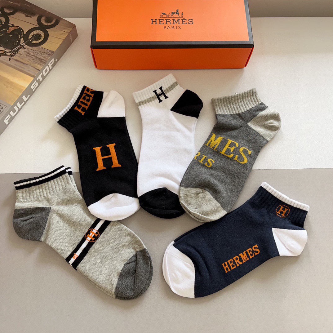 HERMES 26S ANKLE SOCKS 398696 (1 BOX)