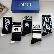 DIOR 26S CREW SOCKS 400404 (1 BOX)