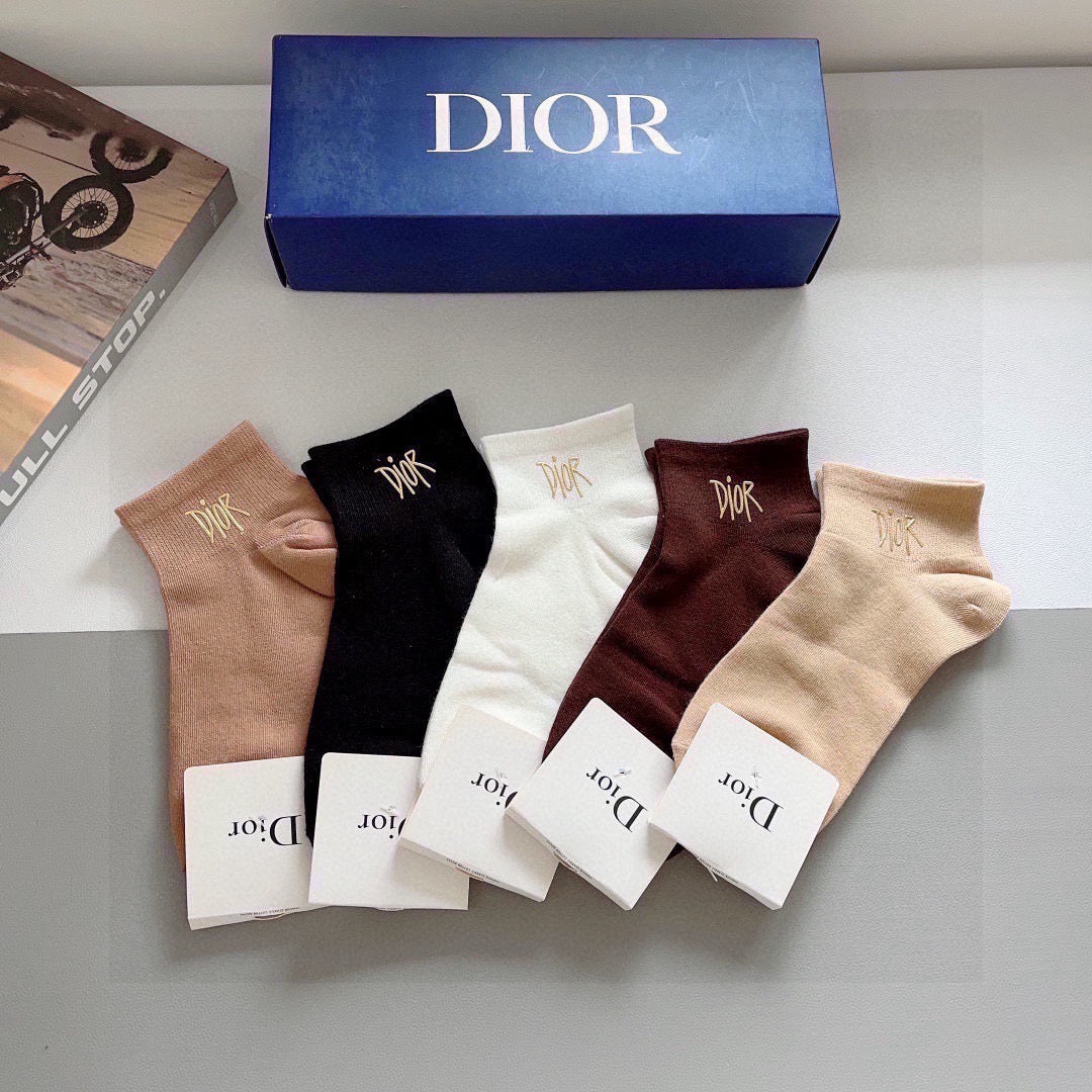 DIOR 26S ANKLE SOCKS 383893 (1 BOX)