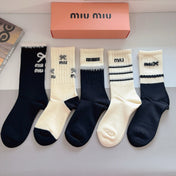 MIUMIU 26S CREW SOCKS 405318 (1 BOX)
