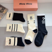 MIUMIU 26S CREW SOCKS 405318 (1 BOX)