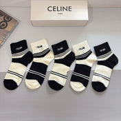 CELINE 26S ANKLE SOCKS 407125 (1 BOX)