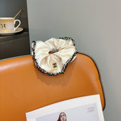 CHANEL 26S SCRUNCHIE IN WHITE SILK 512070