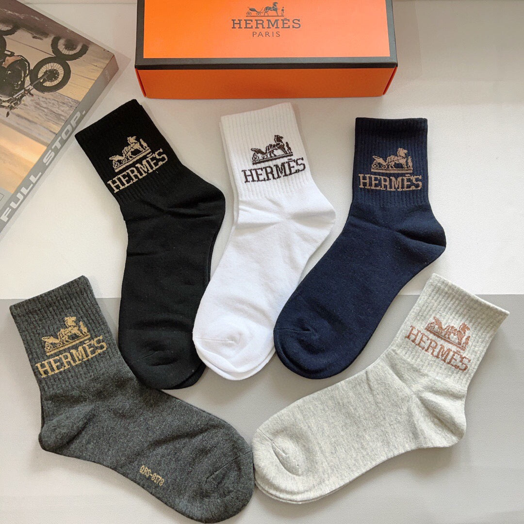 HERMES 26S ANKLE SOCKS 408704 (1 BOX)