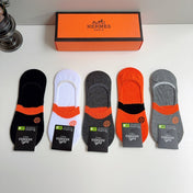 HERMES 26S NO-SHOW SOCKS 383793 (1 BOX)