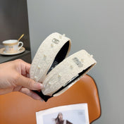 CHANEL 26S HEADBAND IN CREAM WHITE LACE FABRIC 505287