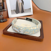 CHANEL 26S HEADBAND IN LIGHT MINT GREEN COTTON 505288