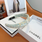 CHANEL 26S HEADBAND IN LIGHT MINT GREEN COTTON 505288