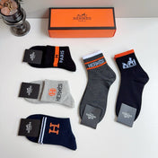 HERMES 26S ANKLE SOCKS 408711 (1 BOX)