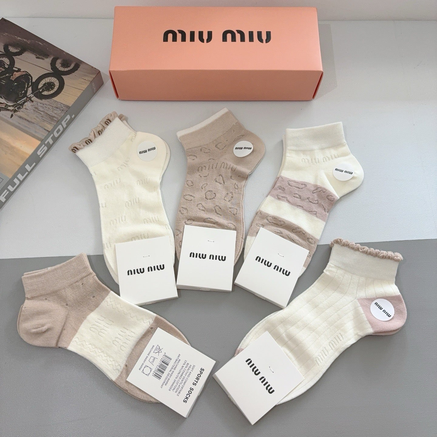 MIUMIU 26S ANKLE SOCKS 410338 (1 BOX)
