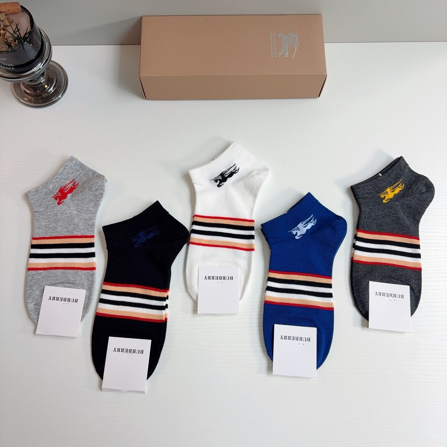 BURBERRY 26S ANKLE SOCKS 408719 (1 BOX)