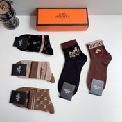 HERMES 26S ANKLE SOCKS 363486 (1 BOX)